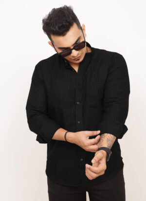 stylish black shirt for men