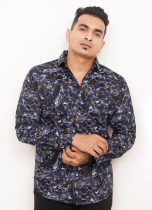 navy blue shirt for men