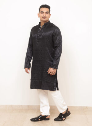 jacquard kurta for men