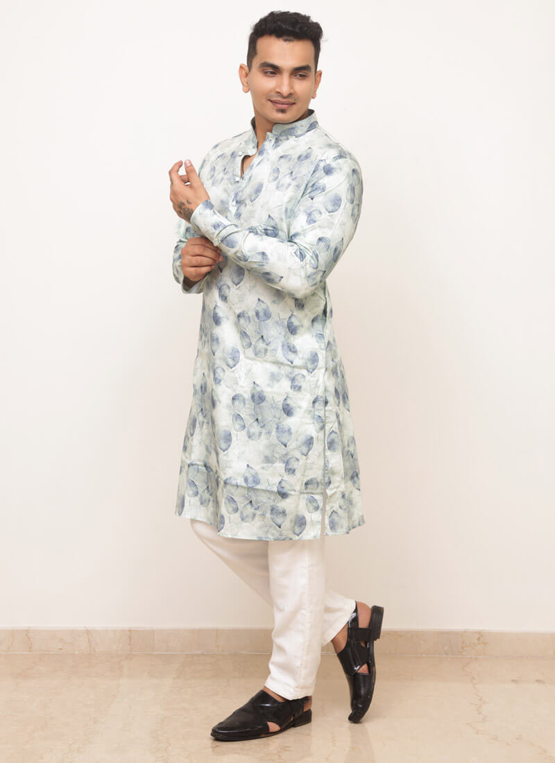 light green cotton kurta