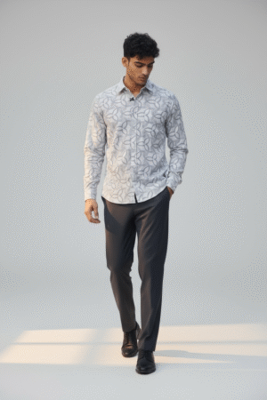 Loop Linen Shirt - Light Grey