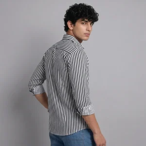 Black And White Striped Shirt 1