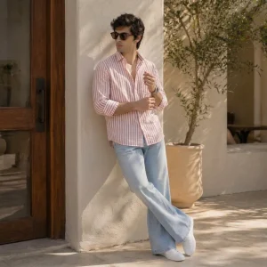 Pink Striped Shirt 1