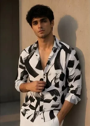 Rushe Midnight Brushstroke Printed Shirt 2