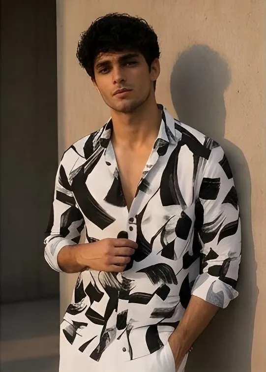 Rushe Midnight Brushstroke Printed Shirt 2